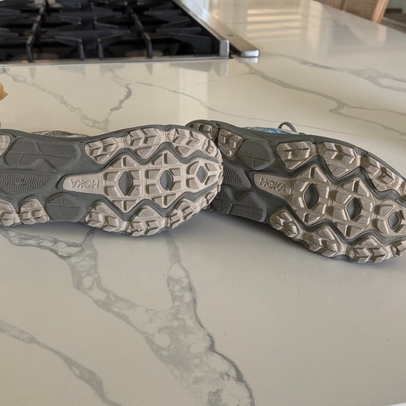 Hoka Gray and Teal Athletic Shoes - Picture 4 of 5